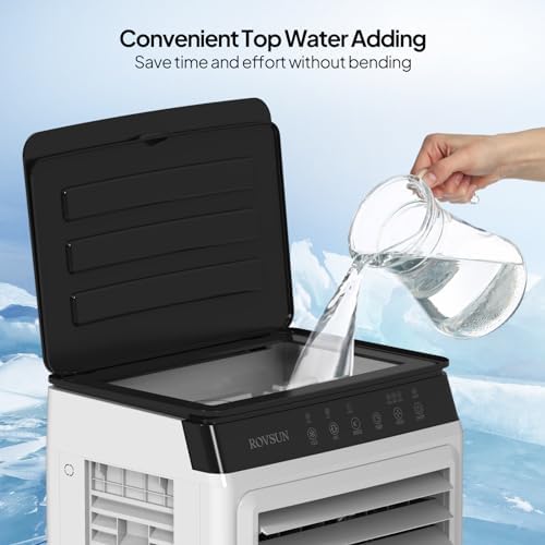 ROVSUN 2300CFM Portable Air Cooler with 4 Ice Boxes and Remote Control