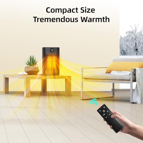 WEWARM 1500W Portable Space Heater with Remote and LED Display 1