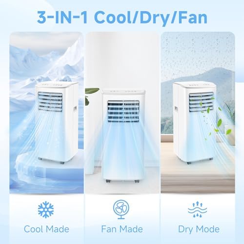 Line Blaster 8500 BTU Portable Air Conditioner with Fan and Dehumidifier
