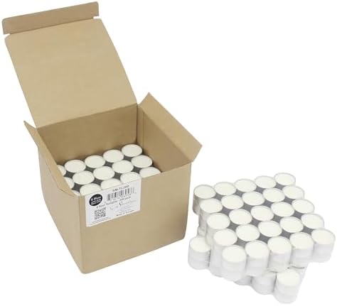 Stonebriar Unscented White Tea Light Candles 200 Count