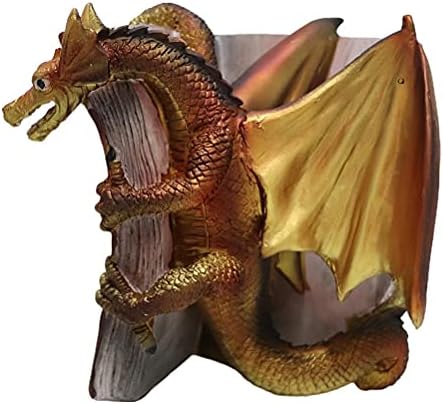 Hztyyier Dragon Bookend Set for Home Office Bookshelf Decoration