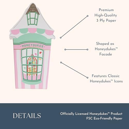 Bonjour Fte Harry Potter Honeydukes Pink Stripe Treat Boxes Pack of 8