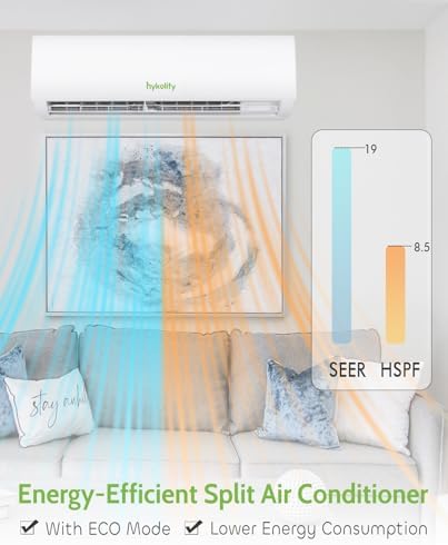 Wifi Enabled 18000 BTU Mini Split AC Heater with Heat Pump