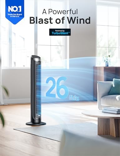 Dreo Smart Tower Fan with 5 Speeds and 4 Modes 1