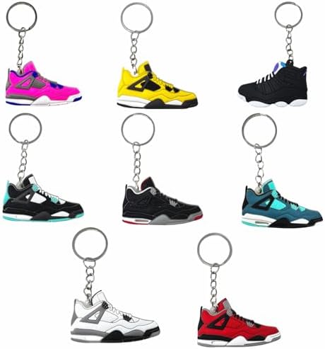 TSY TOOL 20 Pcs Retro Mini Sneaker Keychain Set