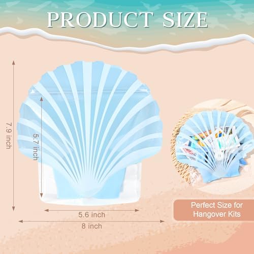 DEEKA Seashell Party Favor Bag for Beach Events