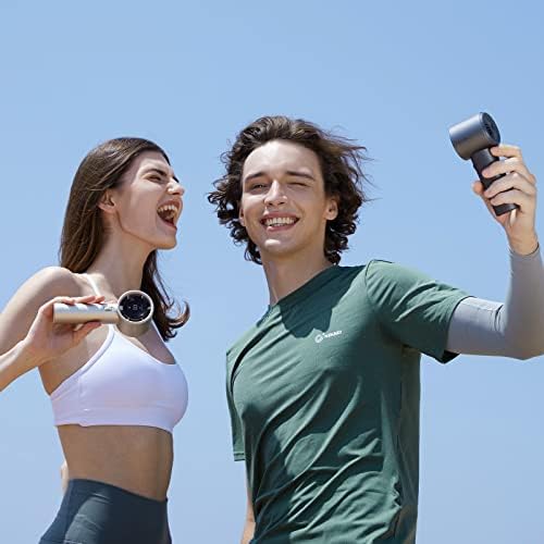 JISULIFE Portable Handheld Fan with 5000mAh Battery and Turbo Speed