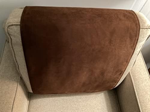 Chocolate Brown Microfiber Headrest Cover for Furniture and RVs