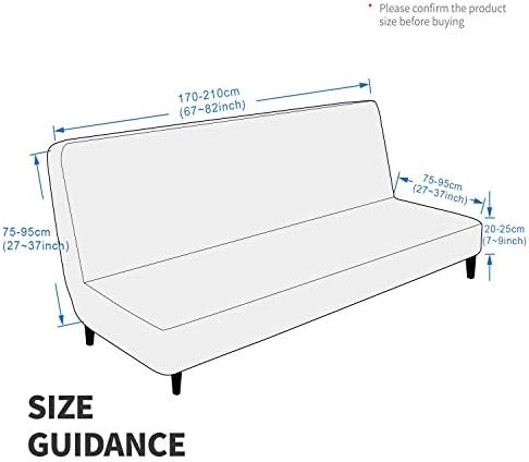 MAXIJIN Velvet Futon Cover Full Size Slipcover