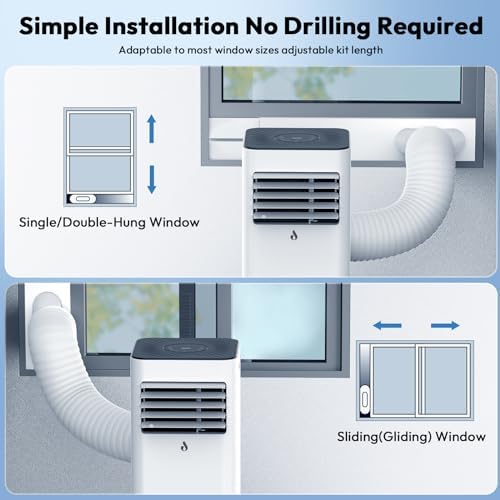 10000 BTU Portable AC With Remote and Window Kit