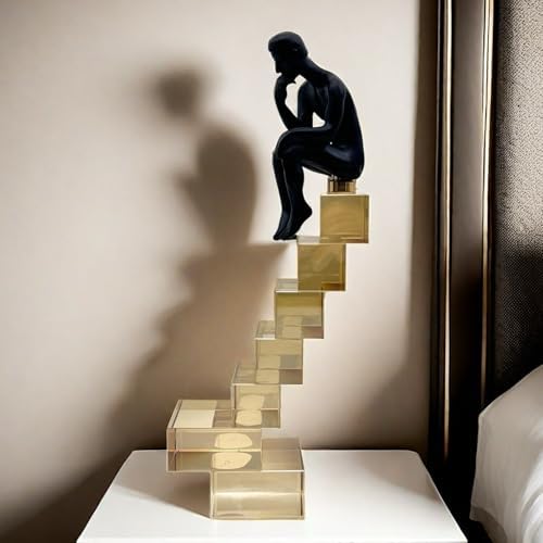 FUNSXBUG 12 Inch Thinker Statue Home Decor 1