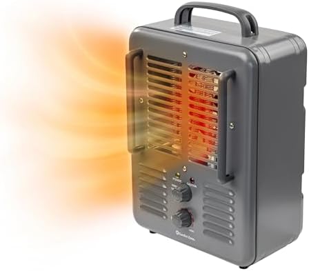 Comfort Zone 1500W Electric Space Heater with Thermostat and Safety Features