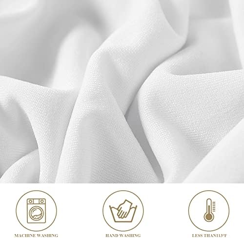 Magalo 12 Pack White Spandex Chair Covers for Events