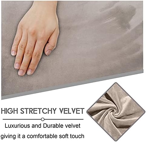 ULTICOR Velvet 8-Piece Recliner Sofa Cover Set