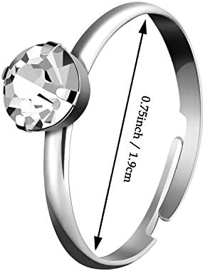 Whaline 36 Pack Diamond Rings for Wedding Table Decorations