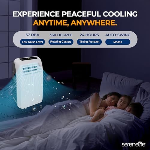 SereneLife Portable AC with Dehumidifier 10000 BTU