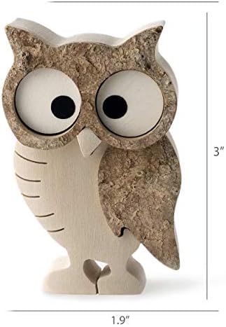 Wooden Owl Figurines Home Decor Add a Natural Touch
