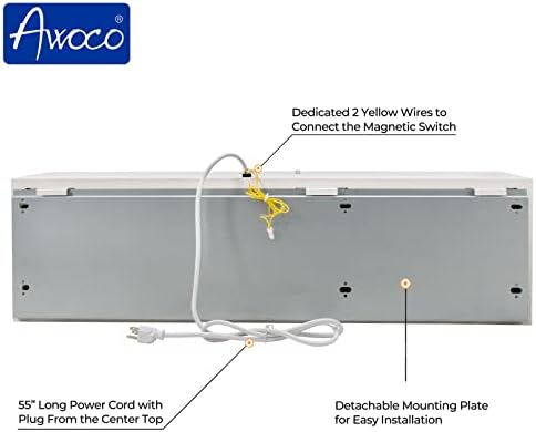 Awoco 36 Inch 2 Speeds 1200CFM Air Curtain