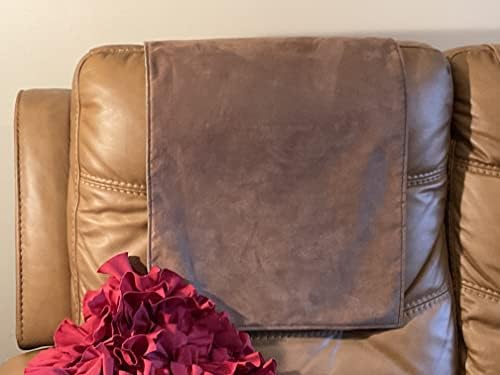 New Brown Microfiber Headrest Cover for Furniture