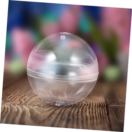 VICASKY 4sets Fillable Round Balls Plastic Storage Balls 10pcs