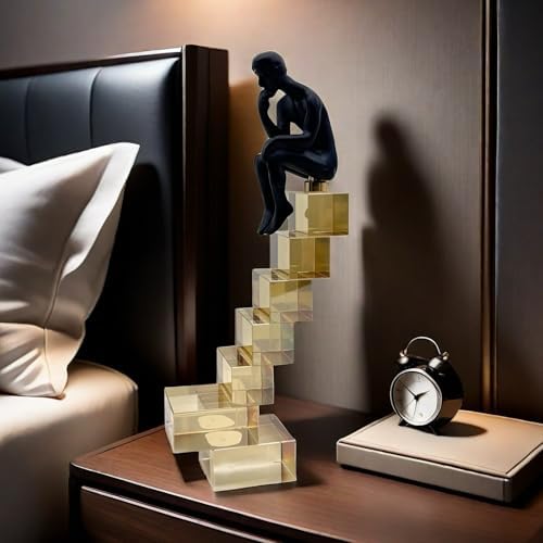 FUNSXBUG 12 Inch Thinker Statue Home Decor 1