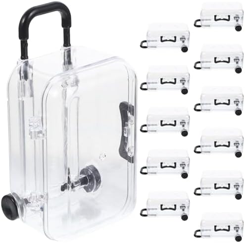 12 Pcs Mini Suitcase Favor Box for Wedding Birthday Party