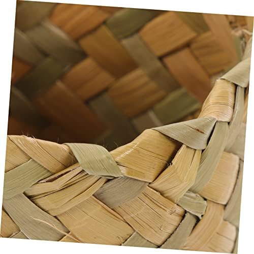Healvian 10pcs Natural Straw Woven Wedding Candy Storage Box
