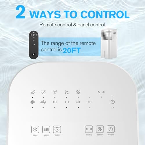 3 In 1 Portable Air Conditioner with Remote Control