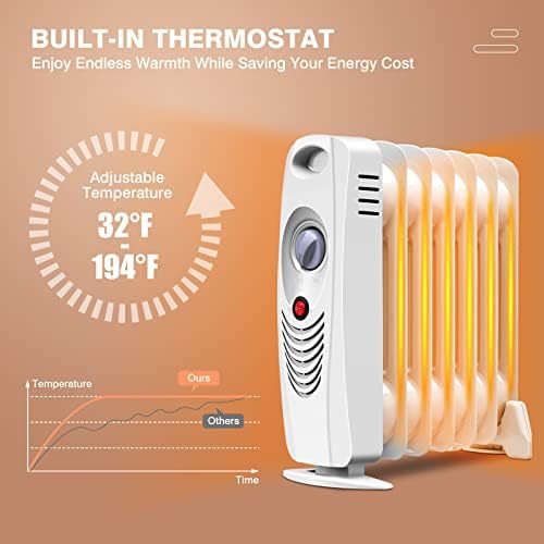 ORALNER Oil Filled Radiator Heater 700W Portable