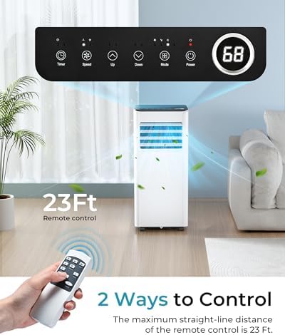 EUHOMY 10000 BTU Portable AC for 450 sqft Room Cooling 1