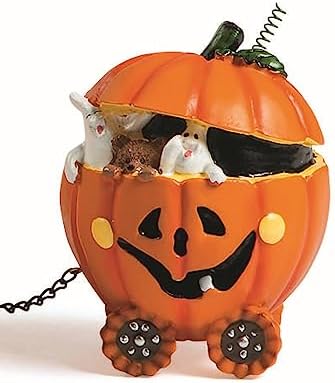 Pumpkin Express Train Halloween Decor Figurines