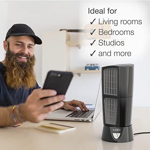 Lasko Oscillating Tower Fan 3 Speeds Compact 14 In Black
