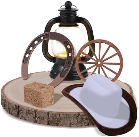 6PCS Western Party Decorations with LED Candle