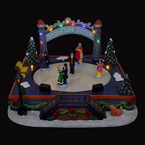 Animated Christmas Village Ballroom Dance Figure