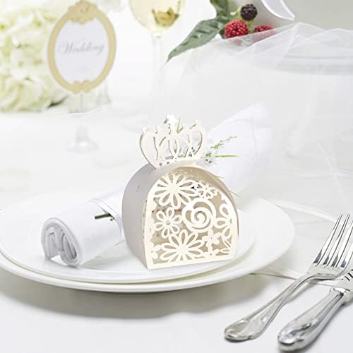 EUBUY Crown Shaped Wedding Favor Candy Boxes