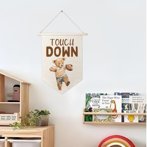 ArtisaEura Bear Football Wall Banner Decor