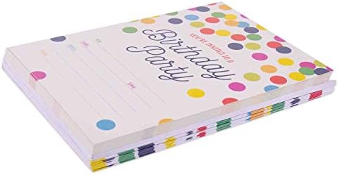 GSM Brands Birthday Invitations - 20 Cards with Envelopes 1