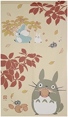 Japanese Totoro Forest Noren Curtain Tapestry 85x150cm