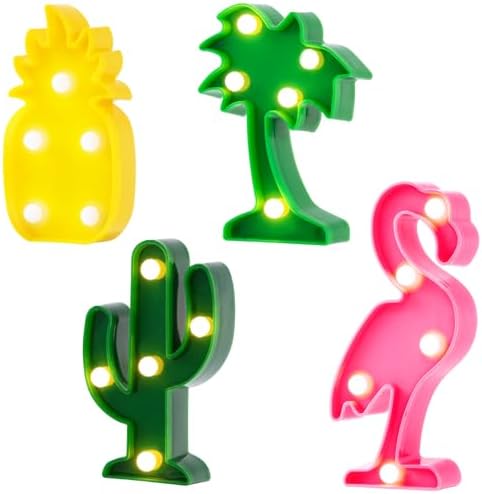Hawaiian Party Decorations Lights with 4 Shapes
