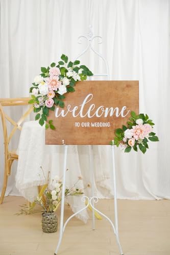 Blush Artificial Flower Garland for Wedding Decor