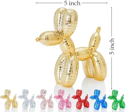 Disco Gold Dog Statue Decor 5 Inch Fun Paperweight