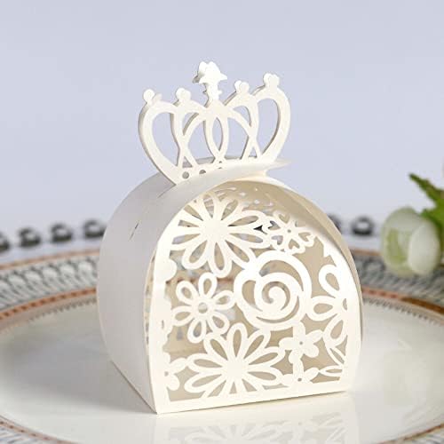 EUBUY Crown Shaped Wedding Favor Candy Boxes