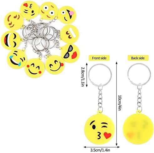 64 Pack Mini Emoticon Keychain Plush 1