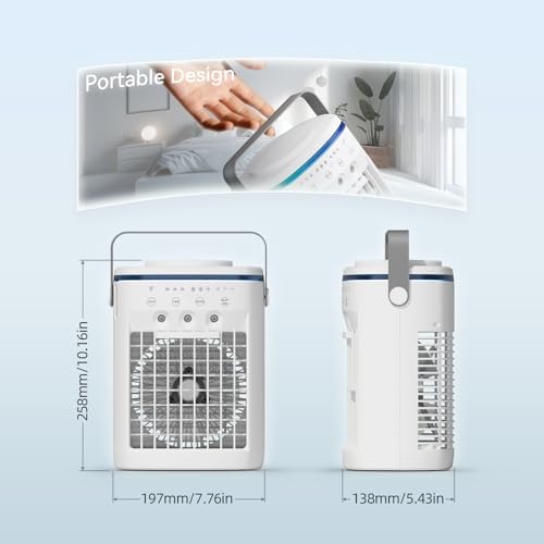 Portable Air Conditioner with 4 in 1 Functionality and Remote Control