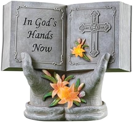 Collections Etc Solar Powered In Gods Hands Now Memorial Statue