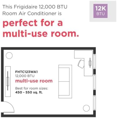 Frigidaire 12000 BTU Wall Air Conditioner with Ionizer and Remote 1