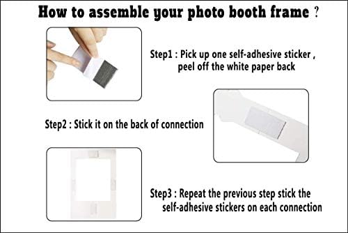 Back to School Photo Booth Props Set of 30 with Frame