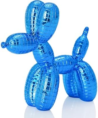 Disco Blue Dog Statue Decor 5 Inch 1
