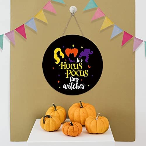 Halloween Hocus Pocus Door Sign Witches Welcome Decor