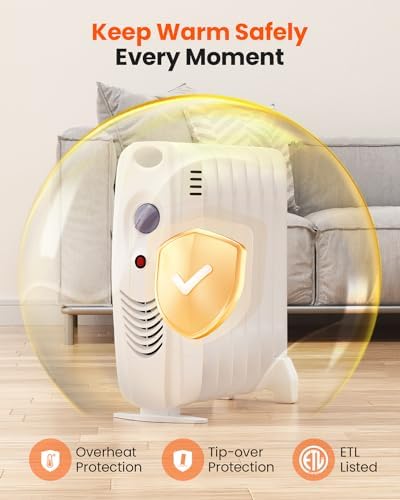 ORALNER Oil Filled Radiator Heater 700W Portable